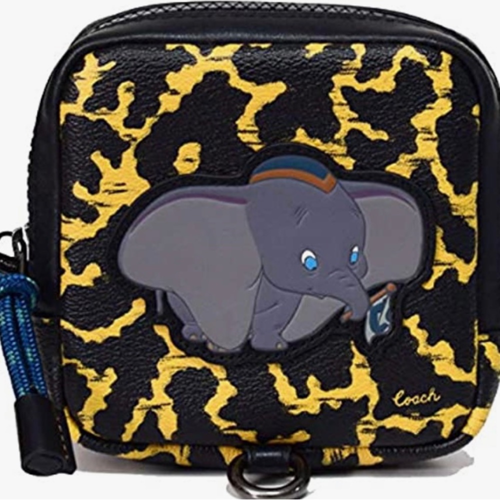 Disney X Coach Dumbo Hybrid Coin Pouch Case NEW